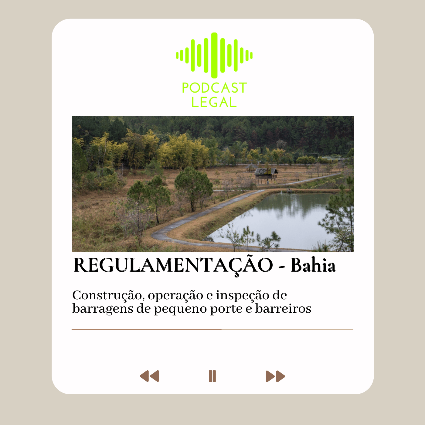 Bahia Construção, operação e inspeção de barragens de pequeno porte e barreiro