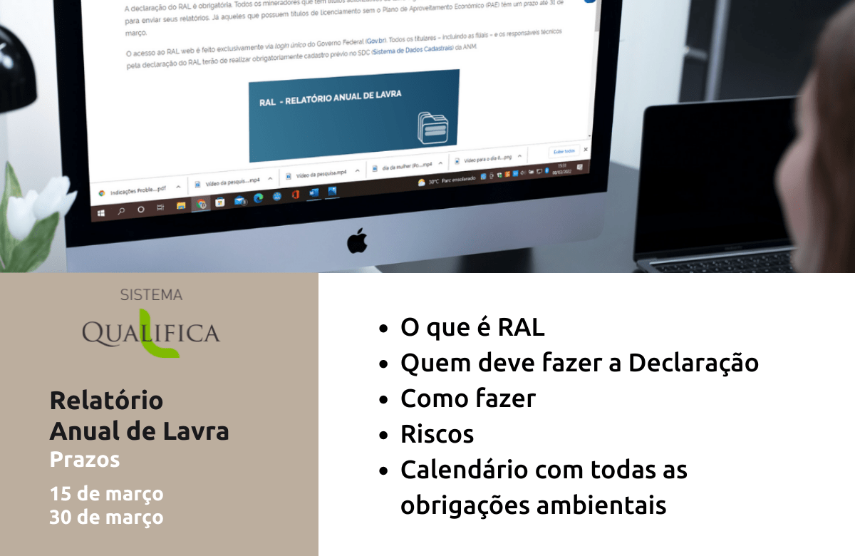 Relatório Anual de Lavra (RAL), CFEM e Anuário Mineral Brasileiro