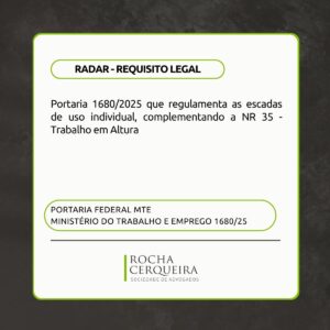 Anexo III da NR 35 para escadas de uso individual